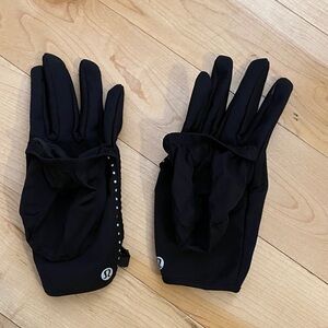 lululemon athletica Black Gloves XS convertible to mittens